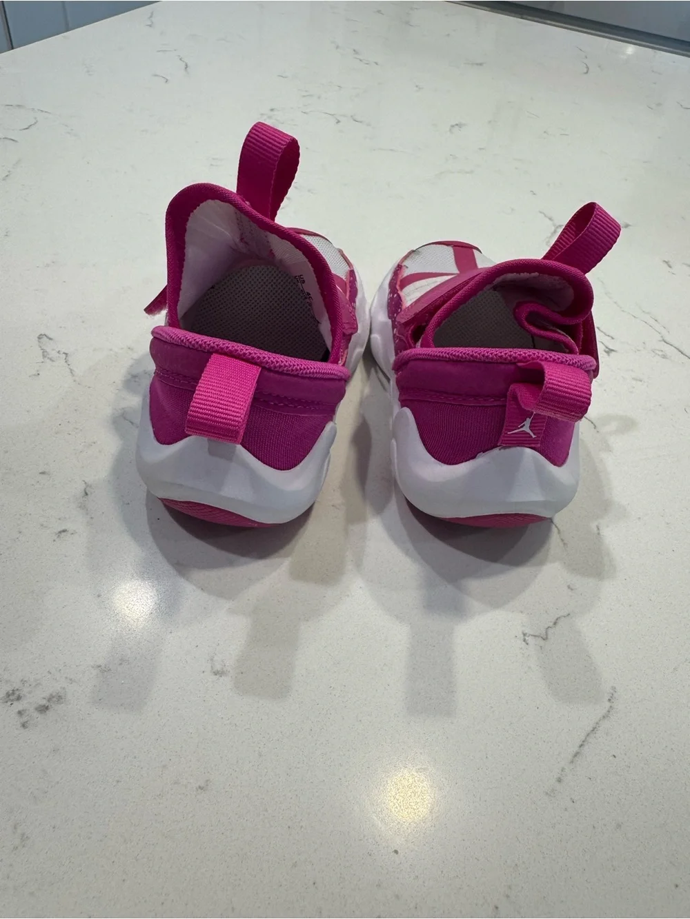Pink and white Jordan 23/7.2 EasyOn Toddler Shoes size 4C DQ9294-605